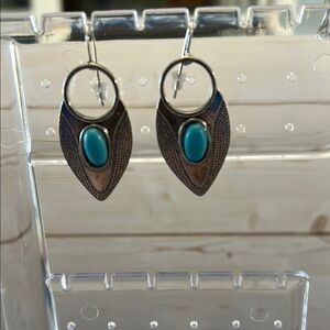 Silver and Turquoise Earrings